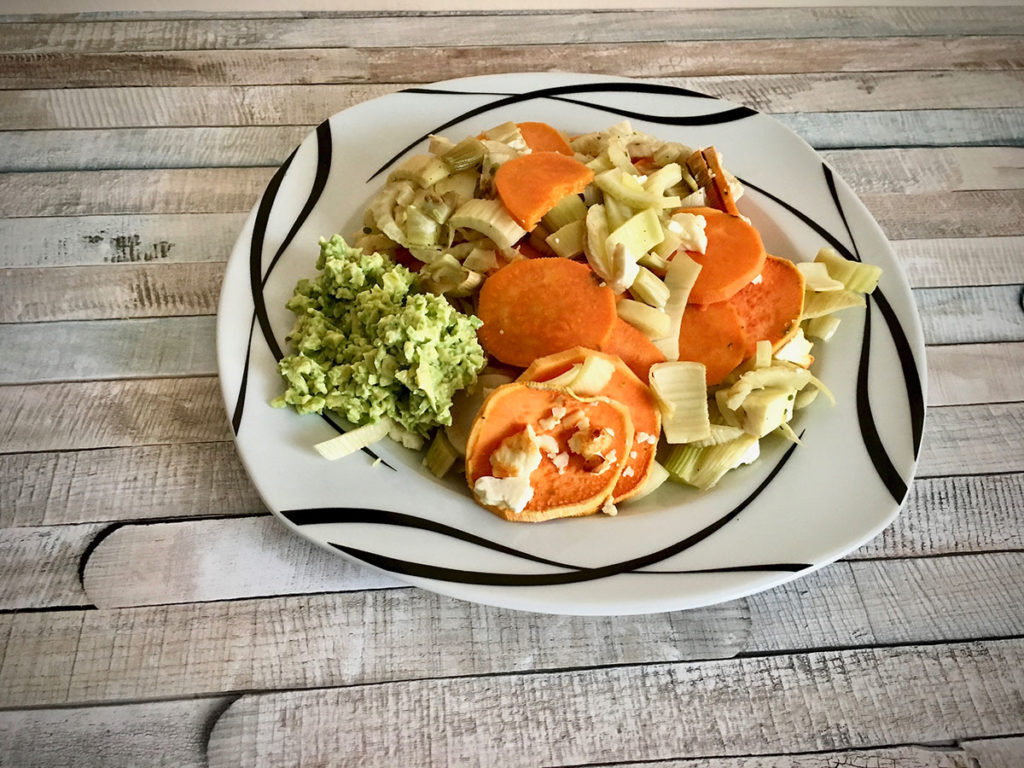 Süßkartoffel Fenchel Gratin