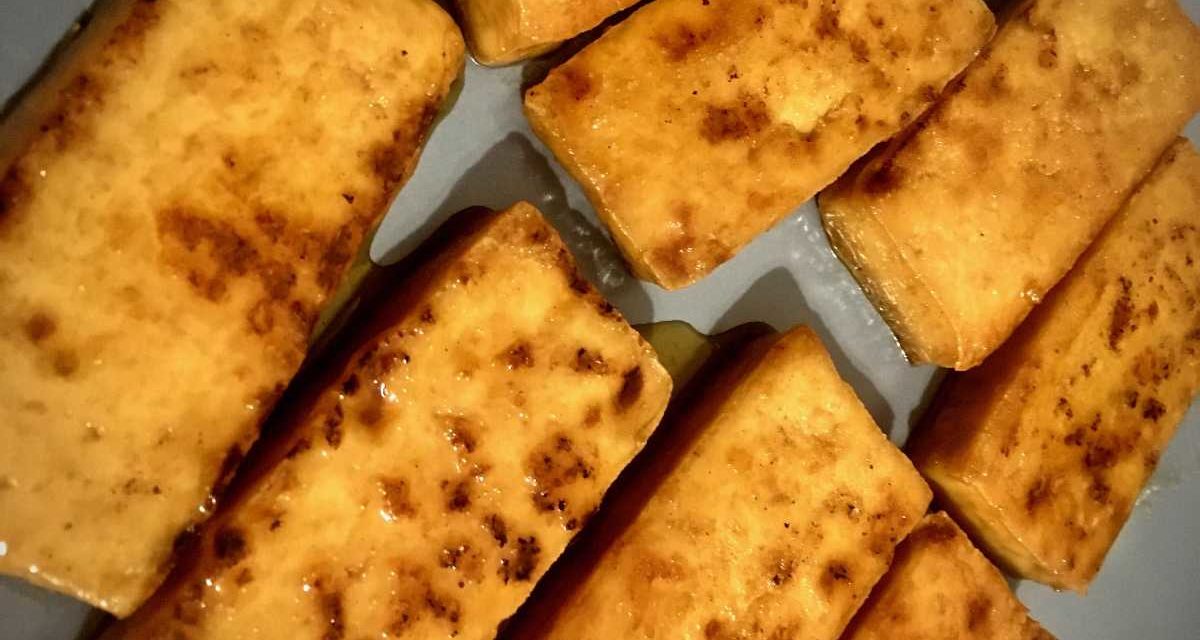 Glasierter Tofu – ein süß-salziger Traum