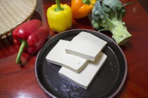 Glasierter Tofu